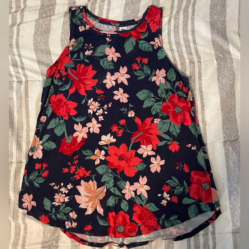 Old Navy ladies floral Luxe tank size S